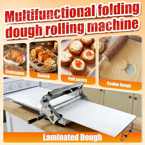 Folding Dough Sheeter (12") Dough Sheeter，Manual Dough Sheeter - size: 12A