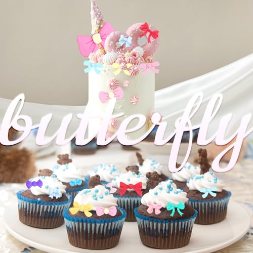 5 Packs Bows Silicone Mold Bow Chocolate Mold Bows Silicone Fondant Molds for Cake Decoration - style: Bow