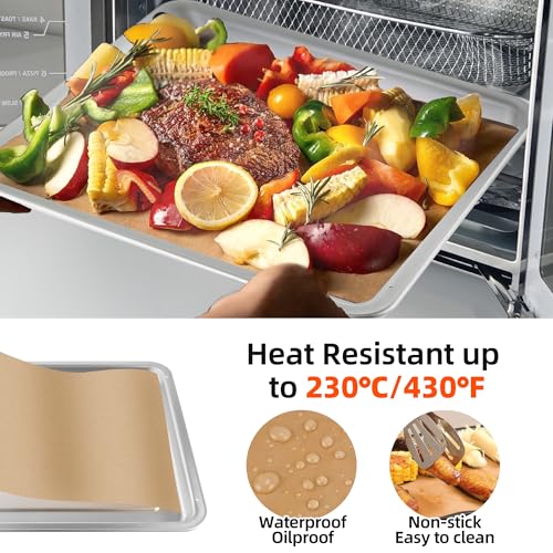 4 Pcs Air Fryer Liners and 100 Pcs Parchment Paper for Breville BOV900BSS