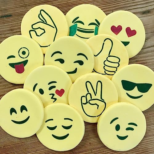 Emojis Cookie Stencil Set C983 by Designer Stencils