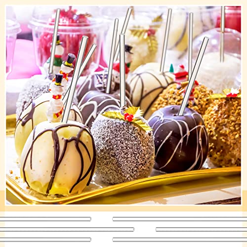 Zopeal 200 Pcs Acrylic Lollipop Stick Cake Pop Rod, 12 x 0.16 Inches, Clear - size: 12 Inch