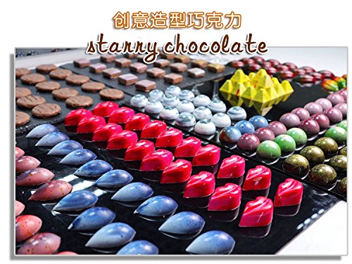Polycarbonate Chocolate Mold DIY Candy Mould Clear Hard Plastic Bakeware Pastry Tools Drip (19388) - color: 14