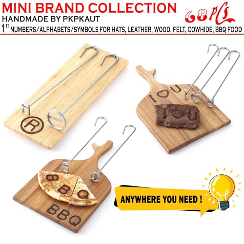 68Pcs 1" Custom Branding Iron for Wood, Leather Branding Stamp Kit - size: 68PCS 1" Number/Alphabet/Symbol&Punctuation Set