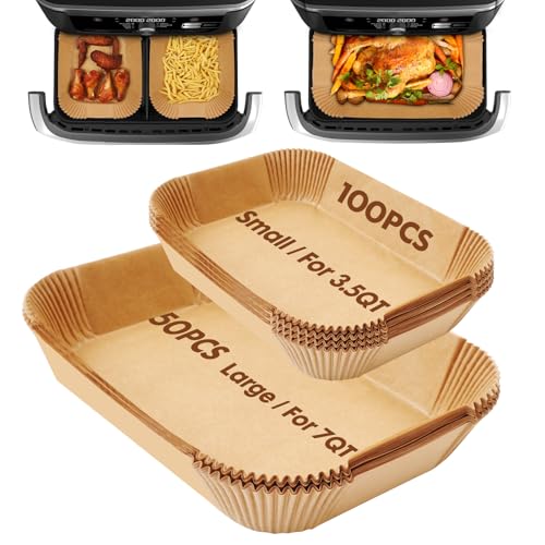Air Fryer Liners Disposable Airfryer Liners Parchment Paper 150Pcs - color: 150Pcs（L*50pcs+S*100pcs)