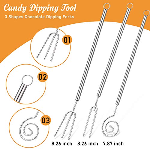 Patelai 4 Pcs Candy Chocolate Dipping Tools Set, Handmade Pralines