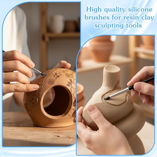 10PCS Silicone Clay Sculpting Tools,Durable Sculpting Tool