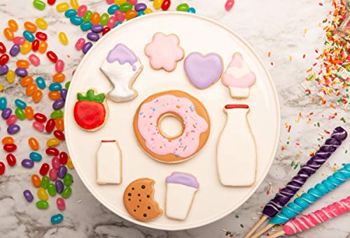 Handstand Kitchen 10-piece Cookie Cutter Assortment - Donut Shop Treats - color: Donut Shoppe