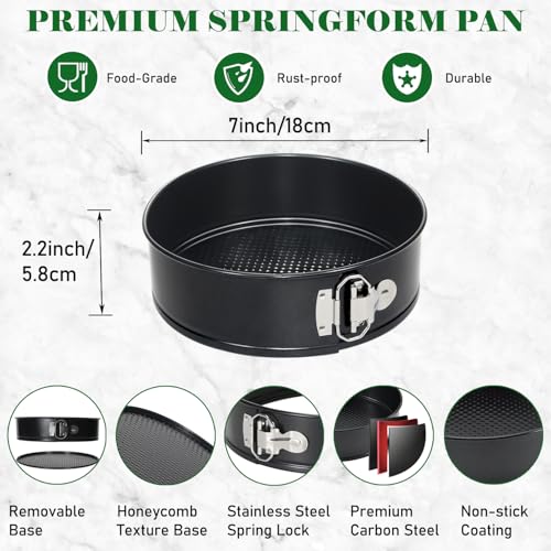 7 Inch Springform Pan 50 Pcs Parchment Paper Baking Mold Cake Cheesecakes - size: 7" Cake Pan