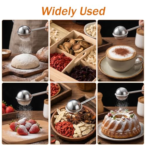 2pcs Powdered Sugar Duster with Spring Handle