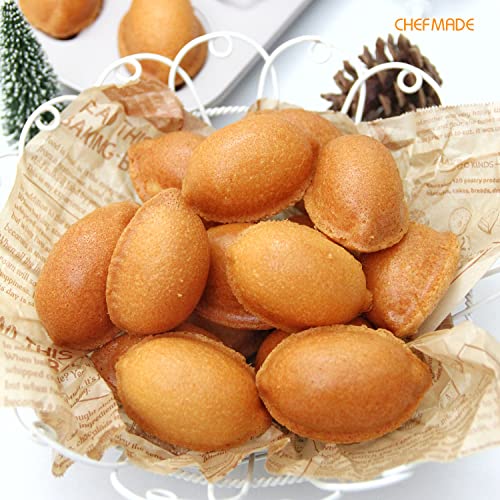 CHEFMADE Muffin Cake pan, 20-Cavity Non-Stick Lemon-Shaped Bakeware for Oven Baking (Champagne Gold) - size: 04 - 20 Cups