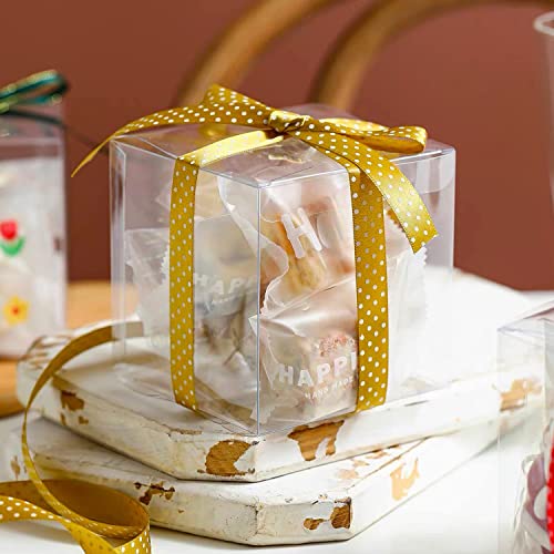 XP-ART 30Pack Clear Favor Boxes 4''X4''X4'' Plastic Gift Box - size: 1 Count (Pack of 30)