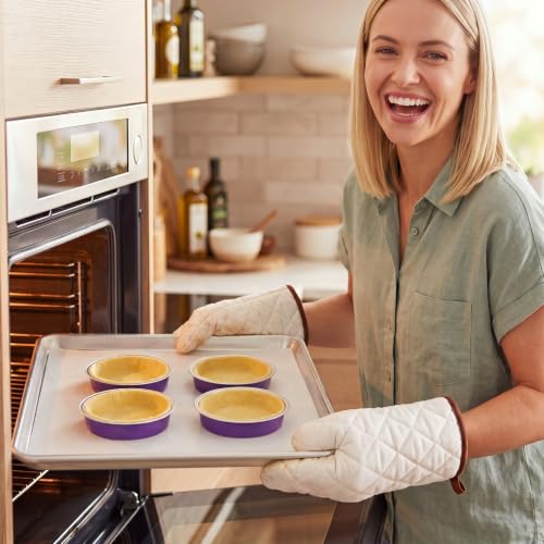 Yinder 120 Pcs Halloween Cake Pans with Lids, 8oz Pie Tin for Party, Purple - color: Purple