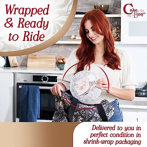 Cakebon Cake Boards 10" White Square Cake Drums 1/2" Wrapped Edge 1Pack - color: White, size: 10 Inch