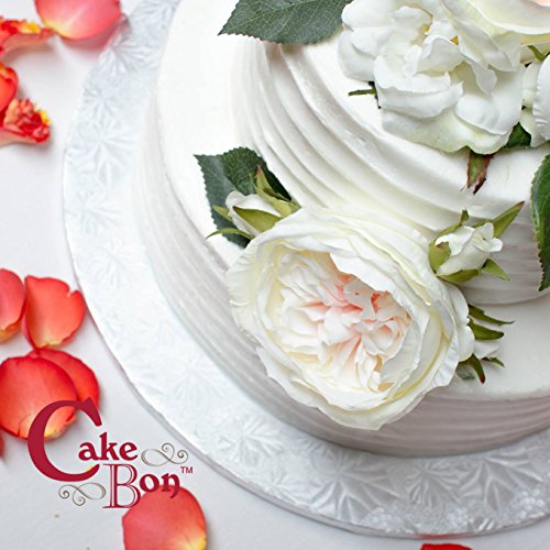 Cakebon Cake Boards 14" Black Square Cake Drums 1/2" Wrapped Edge 1Pack - color: Black, size: 14" x 14" x 0.5"
