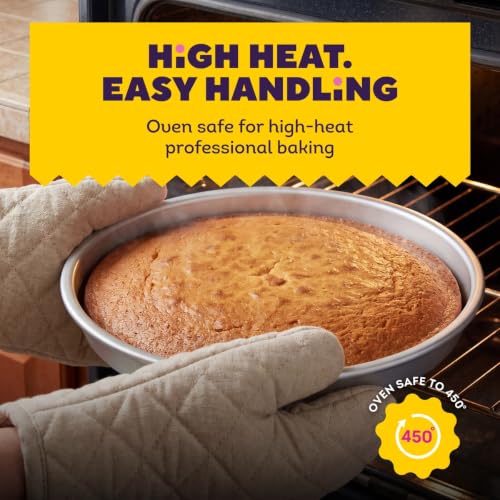 Wilton Aluminum Round Cake Pan Set, Made Without PFAS, 9 x 2 in - size: 9 x 2 in. (Pack of 2)