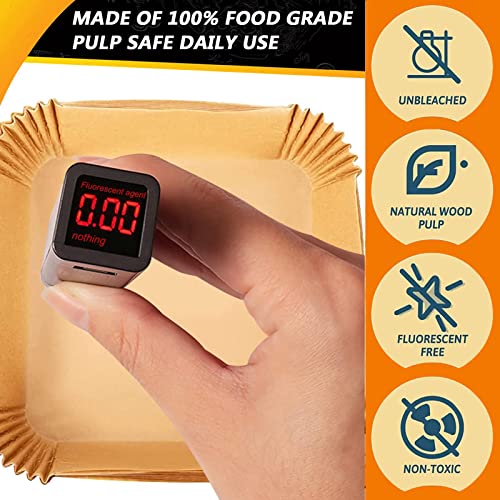 Air Fryer Liners for Paris Hilton 6-Quart Air Fryer, 9 Inch Square Airfryer Liners Disposable for COSORI 6Qt and Ninja 5QT AF141, Air Fryer Paper Liners Non-Stick Air Fryer Parchment Paper Liners - size: Square-9inch (120pcs)