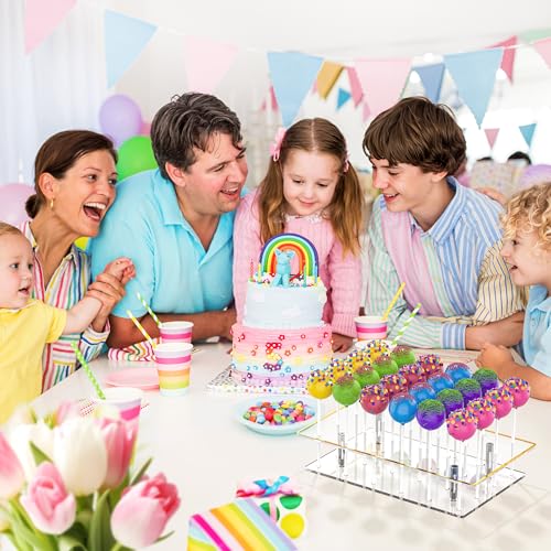 Lollipop Stand 24-Hole Clear Acrylic Cake Pop Holder