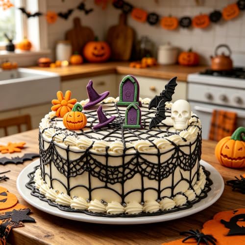 2pcs Halloween Silicone Molds for Chocolate, Jelly, Candy, Dessert - color: Purple(18 cavity)-R0269