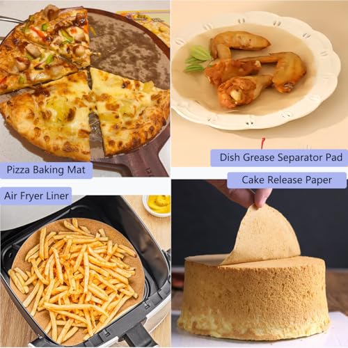 300 Sheets, 4, 6, 8 Inch Parchment Paper Rounds, Nonstick Precut - size: 300pcs4in+6in+8in)