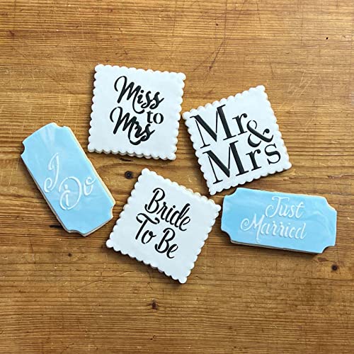 Bride to Be Cookie and Craft Stencil | Wedding Cookie Stencils | Wedding Party | CM116 by Designer Stencils