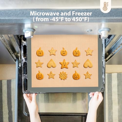 Silicone Baking Mat, Reusable Silicone Oven Baking Sheet - color: Gray
