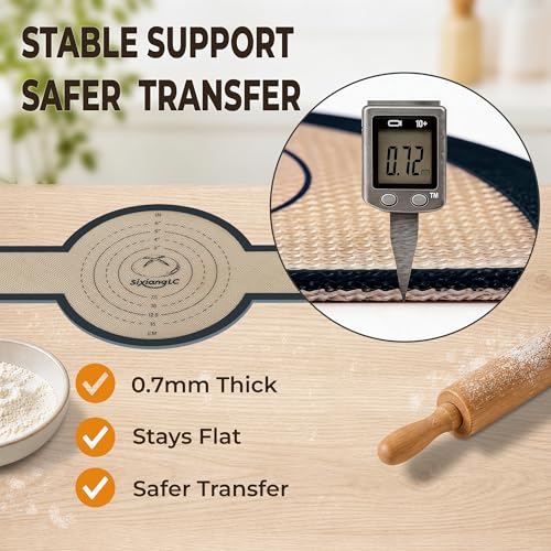 Silicone Bread Sling for Dutch Oven, 2-Pack 7.2" Long Handle Sourdough Baking Mat, 500°F Heat Resistant Dough Transfer Slings with 10 Parchment Sheets & 2 Cable Ties