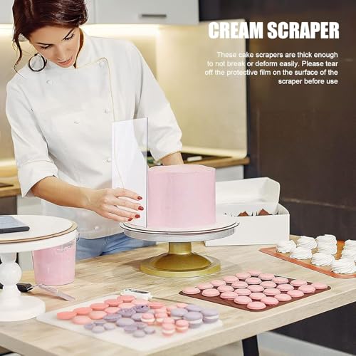 Cake Scraper for Tall Cake Decorating,Smoothe Acrylic Material,8 Inch