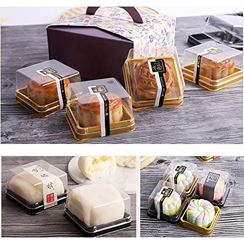 BenRan 100g Mooncake Box, 3 inch Mini Flan Containers - size: 100g