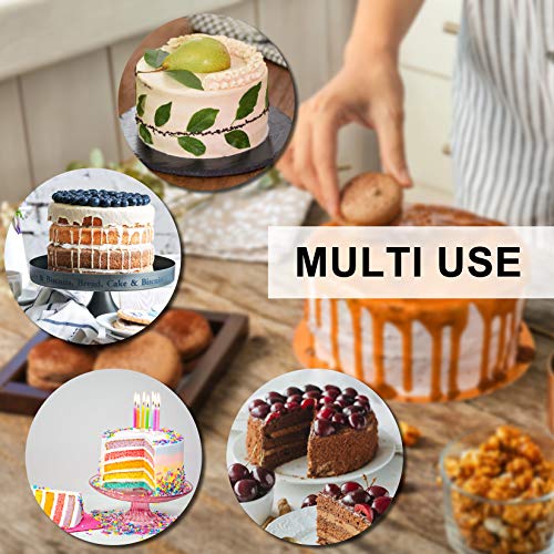 P&P CHEF 6 Inch Cake Pans Set, 2Pcs Stainless Steel Round Baking Pan - size: 6 Inch