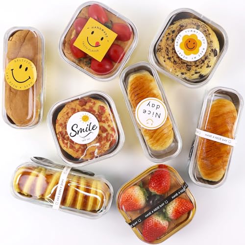 10oz Mini Cake Pans With Lids 50 Pack ,Mini Loaf Pans 4”x4” Cake Container - color: 10OZ-Black