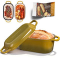 4.6-Quart Oval Dutch Oven for Bread Baking - color: Olive