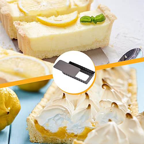 Gutsdoor Mini Tart Pan Square 4 Inch with Removable Bottom Quiche Pan Nonstick Round Quiche Pie Pan Set of 6 - style: Square