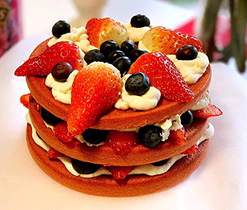 Webake Layer Cake Pans Set, 6 Inch Round Rainbow Baking Pans, Silicone Cake Mold for Jumbo Whoopie Pie, Vegetable Pancakes, Pizza Crust, Omelet, and Resin Craft (Set of 5) - size: 6 Inch