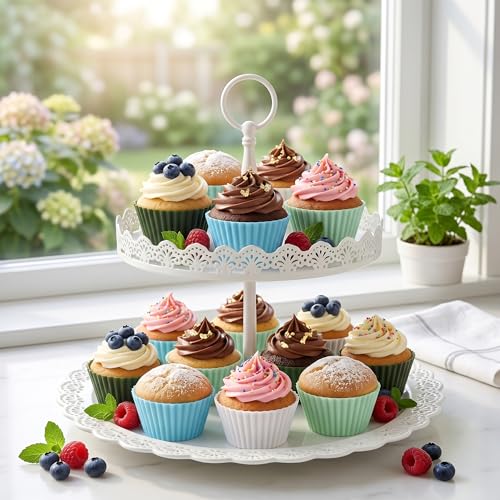 Silicone Cupcake Liners 12 Pack Reusable Non Stick Baking Party ﻿