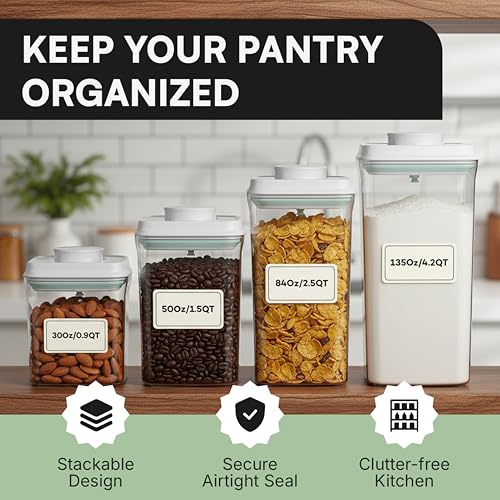 Bop Top Airtight Food Storage Containers | Pop-Top Lid | 16.5 Cups / 135 Oz - color: Single: 135 oz