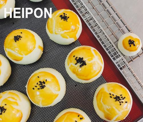 Perforated Silicone Baking Mat,16.54"Lx11.61"W (Red&Black,2pcs) - size: 16.54"Lx11.61"W 2PCS