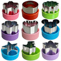 9 PCS 1.5 In Mini Fruit Vegetable Cookie Cutters Set for Kids