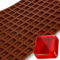 Silicone Mold, Square Candy, 4mL, 140 Cavity, Commercial Half Sheet - size: 4mL