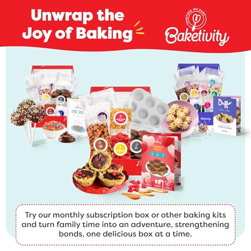 Baketivity Caramel Kisses Kids Baking Kit with Pre-Measured Ingredients - color: Caramel Kisses