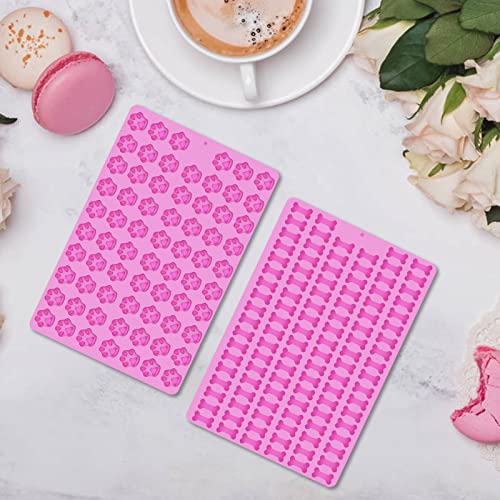 2 PCS Mini Silicone Molds, 106 Cavity Dog Bone + 69 Cavity Paw Mold for Baking Biscuits, Cookies, Candy, Chocolate, Jelly Pet Dog Treats - style: Mini Dog Bone+Dog Paw