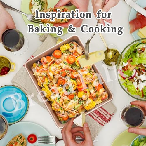 12 x 10-Inch Baking Pan Set, 2.5-Inch Deep Nonstick Carbon Steel, 2 Pack - size: 12.5″ X 10.5″ Rectangle