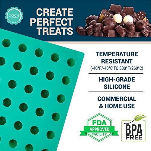 Round Silicone Candy Mold for Truffles and Pralines - size: 25mm Diameter x 25mm High