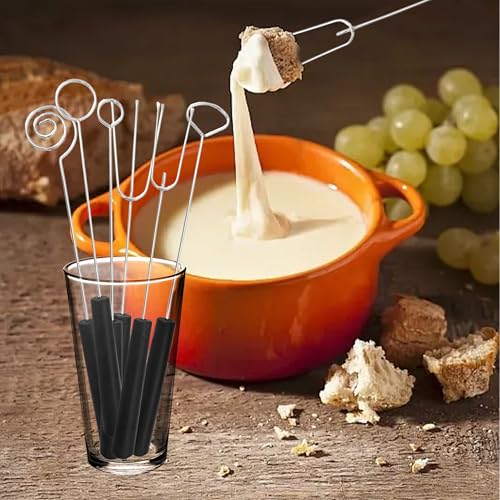 6PCS Chocolate Dipping Tools Set, 304 Stainless Steel Candy Dipping Forks & Spoons Kit for Handmade Chocolates, Truffles, Pralines - Complete Baking Decoration Supplies - size: 6-piece