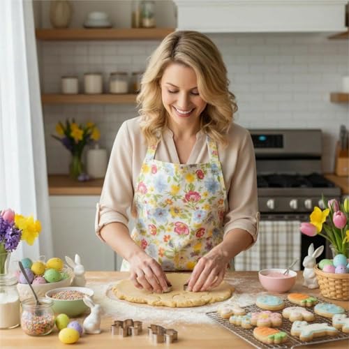 Easter Cookie Cutter Set, 8-Piece Stainless Steel Baking Cutters