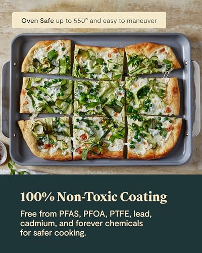 Caraway Non-Stick Ceramic Baking Sheet Duo - color: Black, size: Baking Sheet Duo