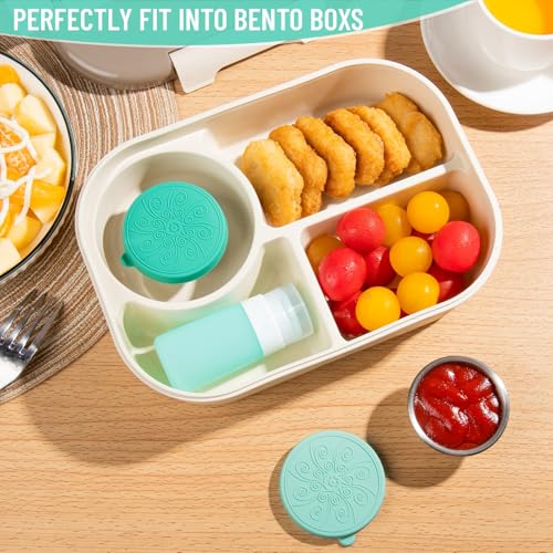 MICEBAY 8-Pack Salad Dressing Container, Leakproof Squeeze Bottles - color: Mint