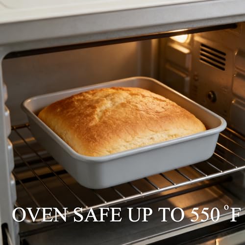 Non-Stick Square Cake Pan Ceramic Square Baking Pan 9x9 - size: cake pan 9x9"