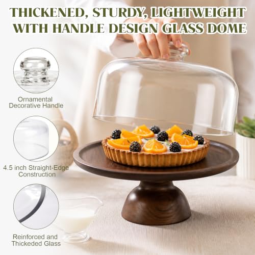 10 Inch Glass Cake Dome Cover - size: 10 Inch
