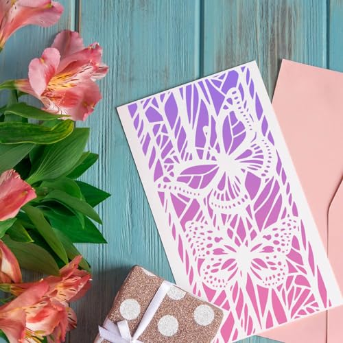 Stencils for Crafts Reusable Art Stencils for Painting 8"x4"