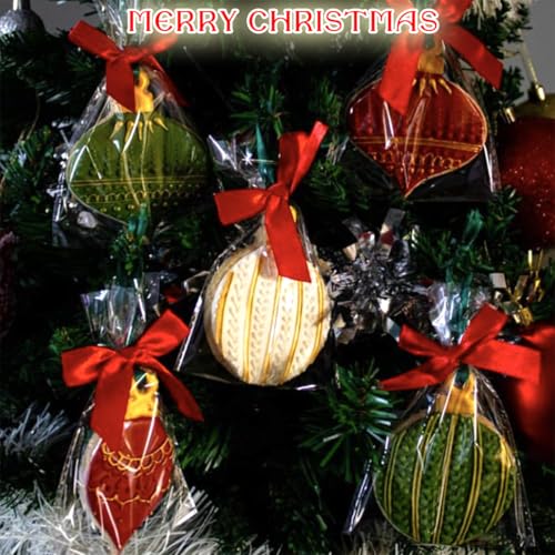 Christmas Ornament Cookie Cutters 4Pcs for Baking Decorating - style: Christmas Ornaments 4Pcs